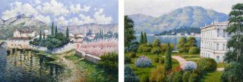 (1) Vittoria sul Lago di Como, (2) Cherry blossom, Toscana by 
																	Antonio Sannino