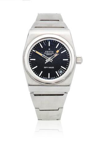 A Stainless Steel Automatic Calendar Bracelet Watch by 
																	 Zenith SA