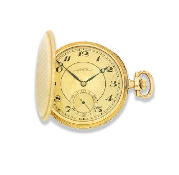 An 18K Two Colour Gold Keyless Wind Full Hunter Pocket Watch by 
																	 Zenith SA