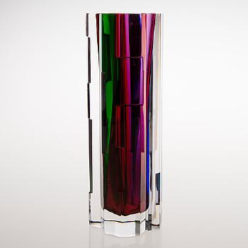 A 'northern light' vase by 
																			Helena Tynell