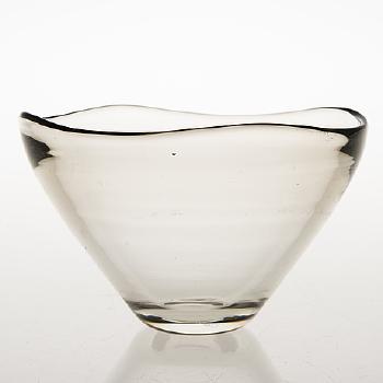 A glass bowl for Riihimäen Lasi Oy by 
																			 Riihimaen Lasi Oy