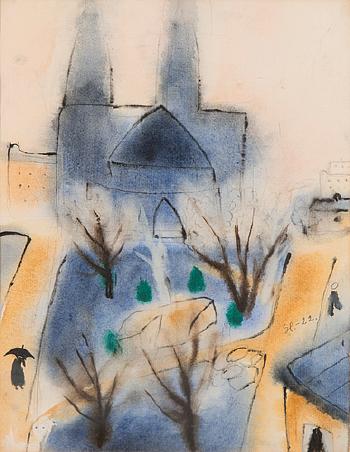 Mist (st. John's church, helsinki) by 
																			Greta HallforS-Sipila