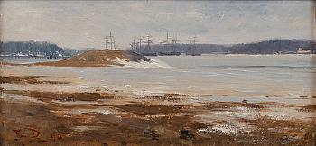 Ships Off Ruissalo (Turku) by 
																			Elin Danielson-Gambogi