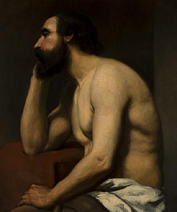 Study of a Man by 
																			Albert Edelfelt