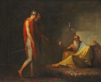 Alexander's messenger at the Persian philosopher by 
																			Nicolai Abraham Abildgaard