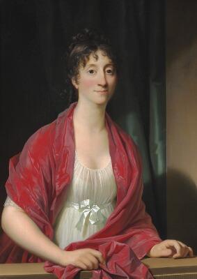 Portrait of Dorothea Elisabeth Hyllested (1767–1829) née Treeld 1786 married to Christian August Hyllested (1756–1819) by 
																			Jens Juel