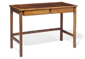 Freestanding ladie's desk of solid Cuban mahogany top with raised edges by 
																			Gustav Bertelsen