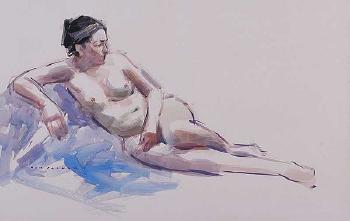Female Nude Study by 
																	Tom Oldham