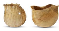 Two Turned Vessels Box Elder I And Hackberrry I Texas by 
																	Danny Kamerath