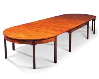 A Mahogany Extendable Dining Table by 
																	 C B Hansens Etablissement