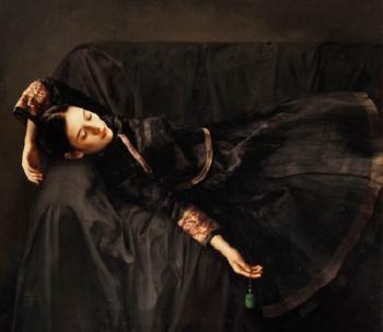 'Sleeping Girl With Jade Pendant' by 
																	 Zhao Kailin
