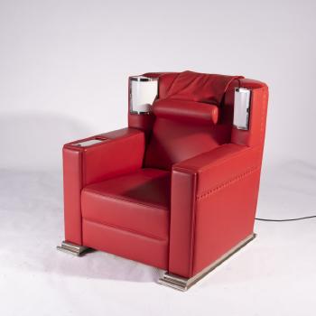 Red Comfortable Chair by 
																			Eckart Muthesius