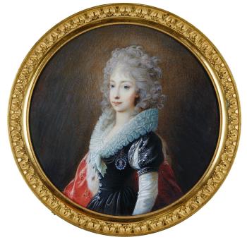 Portrait Of Archduchess Marie Clementine Of Austria, Later Crown Princess Of Naples (1777-1801) by 
																	Friedrich Heinrich Fueger