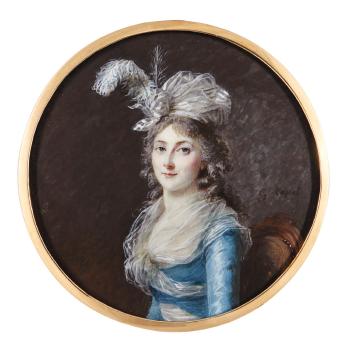Portrait Of Adélaïde Labille-guiard (1749-1803), Circa 1790 by 
																	Marie Gabrielle Capet
