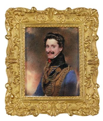 Portrait Of Karl, Baron Von Ripp (1802-1867), Circa 1835 by 
																	Moritz Michael Daffinger