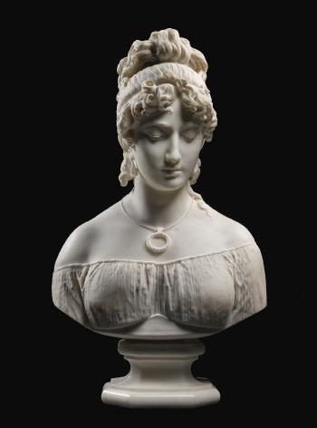 Bust of a Woman by 
																	Antonio Tantardini