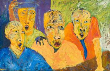 Four Faces by 
																			Dumisani Abraham Mabaso