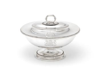 A George III Silver Soup Tureen by 
																	William Frisbee