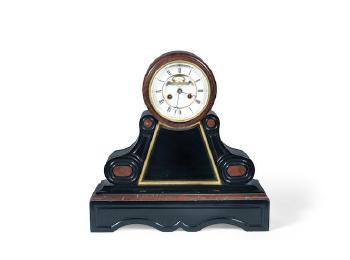 A French 19th Century Slate Mantel Clock, With Adjustable Pendulum And Open Brocot Escapement by 
																	 C Detouche