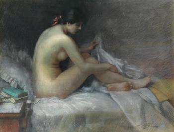 Nude On A Bed by 
																	Delphin Enjolras