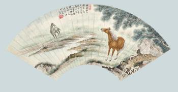 Two Horses by 
																	 Zai Ying