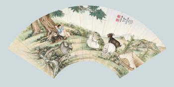 Shepherding by 
																	 Zhu Qingqi