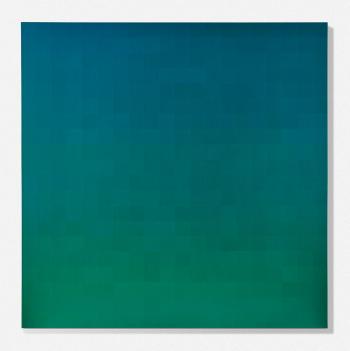 Four Hundreds Blocks-Blue And Green by 
																	Zhang Xuerui