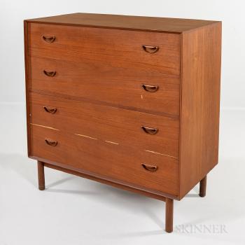 Teak Vanity and Chest of Drawers by 
																			Povl Dinesen