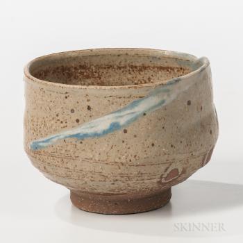 Studio Pottery Nerikomi Tea Bowl by 
																	Makoto Yabe