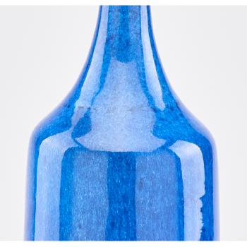 Tall bottle, lapis blue glaze by 
																			Gertrud & Otto Natzler