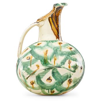 Early pillow pitcher, Tang-style glaze by 
																			Betty Woodman