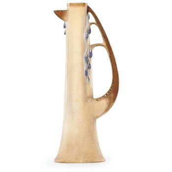 Tall reticulated Amphora raindrops pitcher by 
																			Paul Dachsel