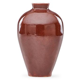 Oxblood vase by 
																			 White Pines