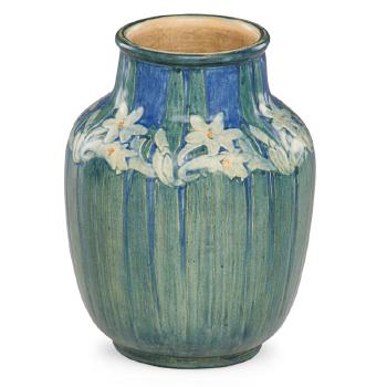 Fine transitional vase with paperwhites by 
																			Henrietta Davidson Bailey