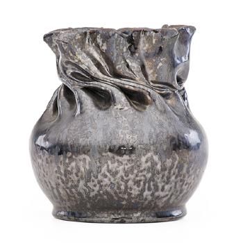 Fine vase with in-body twist and star-shaped rim by 
																			George Edgar Ohr