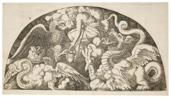 Jupiter's Eagle Bringing the Water of the Styx to Psyche by 
																	Leon Davent