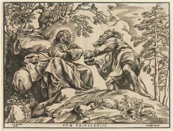The Temptation of Christ By the Devil by 
																	Christoffel Jegher