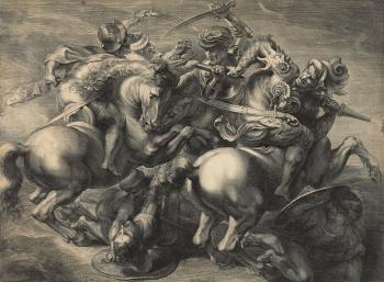 The Battle of Anghiari by 
																	Gerard Edelinck