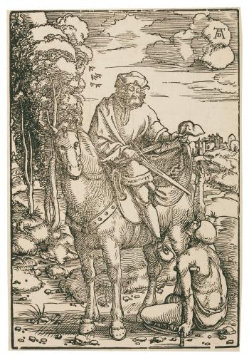 Saint Martin on Horseback by 
																	Hans Baldung Grien