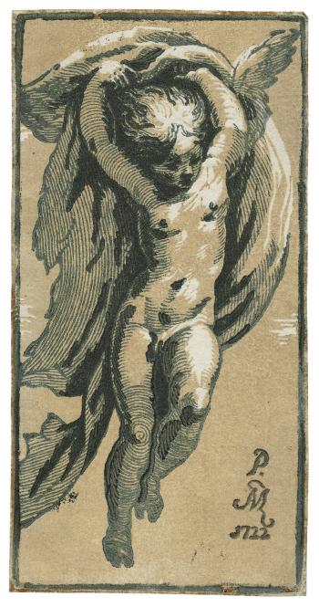 A Winged Genius by 
																	 Parmigianino