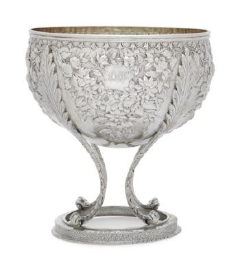 An American silver centerpiece bowl by 
																	 Samuel Kirk & Son