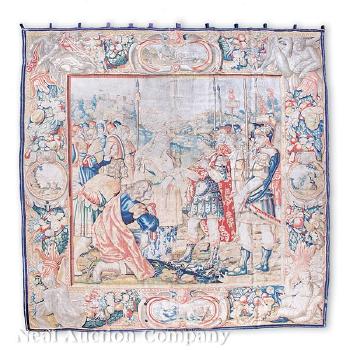 Large Brussels Tapestry of the Continence of Scipio by 
																	Franz Van Maelsaeck
