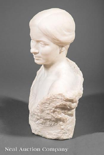 Bust of a Maiden by 
																			Max Farbmann