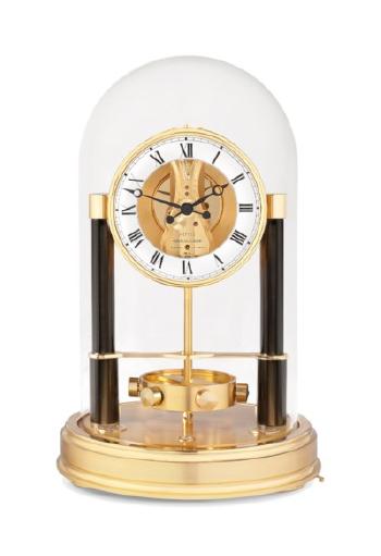 A Swiss Gilt-brass 150th-anniversary Edition Atmos Clock by 
																	 Jaeger LeCoultre