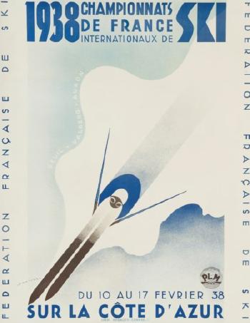 1938 Championnats De France Internationaux De Ski by 
																	 Samivel