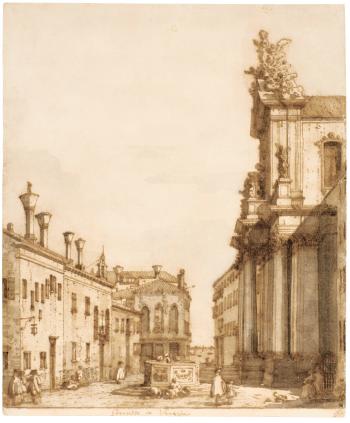 The Campo Dei Gesuiti, Venice by 
																	 Canaletto