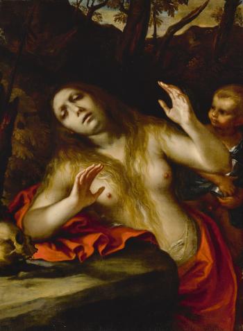 Penitent Magdalene by 
																	Francesco del Cairo