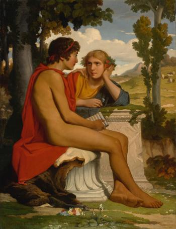 Daphnis and Chloe by 
																	Dominique Louis Papety