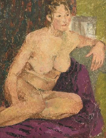 Seated Nude by 
																			Evelyn Street