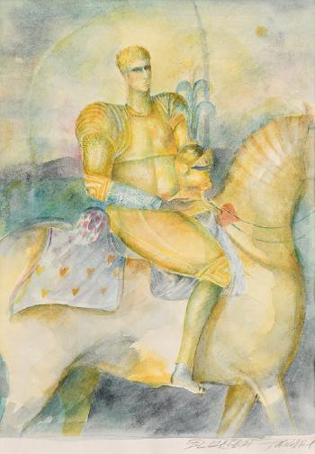 Knight on a Horse by 
																			Elizabeth Taggart